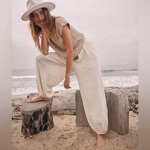NWT Free People Freya Set, Bone/Oatmeal, M